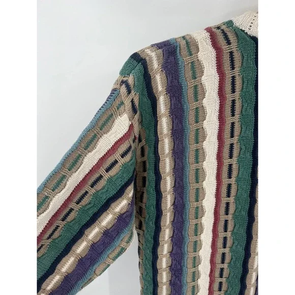 VINTAGE Cotton Traders Coogi style sweater size 1X unisex knitted sweater - Picture 6 of 7